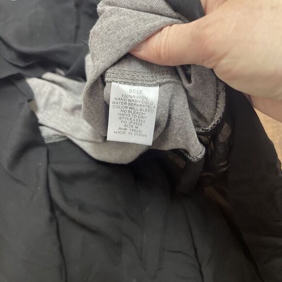 Artistic Works By Lu Gray Black Lightweight Cowl Neck Tunic Size Medium - Picture 6 of 8